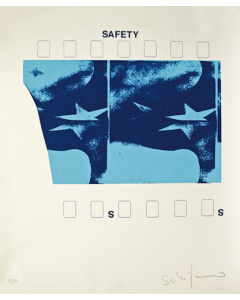  Mario Schifano, Safety, Screen Printing, 50x65 cm, 1968