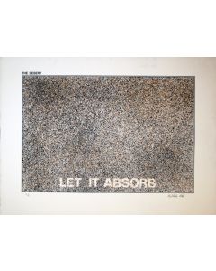 Antonio Dias, The desert, serigrafia su carta, 55x76 cm, 1975