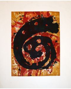Sam Francis, Mehrfarbige spirale, acquaforte e acquatinta, 86,5x71 cm, 1970