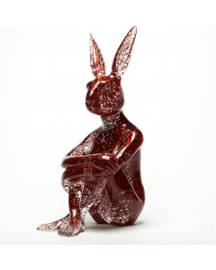 Gillie and Marc, She loved saturday night fever, clear polyresin with glitter, 43x15x25 cm