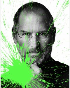 Julian T, Steve Jobs, digital print on PVC, 80x60 cm, 2015