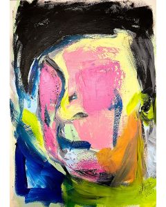 Will Paucar, Studio 2, acrilico su carta, 30x42 cm 2021