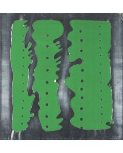 Lucio Fontana, Spatial Concept  (little Theatres), silkscreen on carboard with holes and aluminium, 49,5x49,5 cm, 1965/66