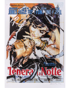 Mimmo Rotella, Tenera la notte, seridécollage, 70x100 cm