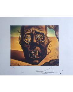 Salvador Dalì, The Visage of War, lithography, 50x65 cm, 1988