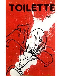 Andrew Tosh, Toilette, acrilico e smalto su carta, 48x33 cm