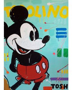 Andrew Tosh, Mickey Mouse, acrylic, 80x110cm, 2017