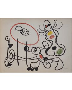  Joan Mirò, Ubu aux Baleares, litografia, 50x66 cm, 1971