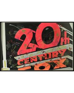 Enrico Manera, 20th Century Fox, Acrylic, enamel, and chalk on canvas, 100x150 cm, 1995