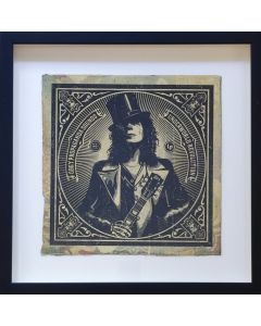  Obey (Shepard Fairey), Underworld Revolution AC HPM,serigrafia e carta collage su cover LP, 30,5x30,5 cm, 2010