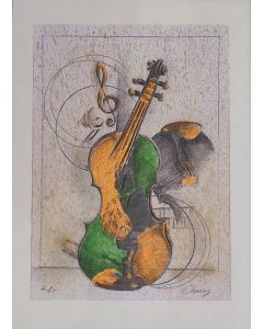 Arman, Violino, serigrafia, 20x30cm 