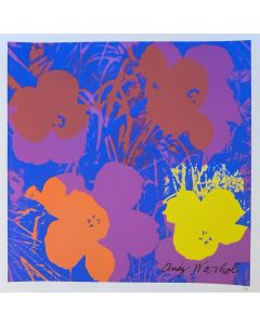Andy Warhol, Flowers, litografia off set, 50x50 cm