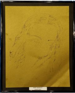 Andy Warhol, Ritratto, stampa, 25x31 cm (con cornice)