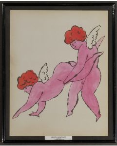 Andy Warhol, Cherubini, stampa, 25x 31cm (con cornice)