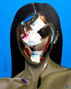Will Paucar, Figure 11, acrilico su tela, 80x100 cm, 2025