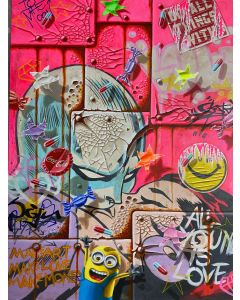 David Sommariva, Modern Love, acrilico su tavola, 30x40 cm