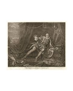 William Hogarth, Mr. Garrick in the character of Richard III acquaforte, 48x59 cm