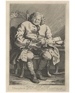 William Hogarth, Simon Lord Lovat, etching, 35x47 cm