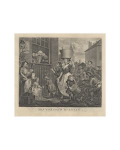 William Hogarth, The enraged musician, etching, 44x50 cm