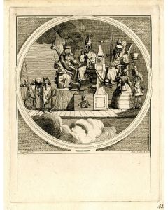 William Hogarth, Inhabitants of the moon, acquaforte e incisione, 39x44 cm