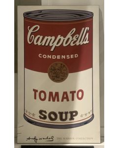 Campbell's Soup, print on wooden board, 51x87 cm