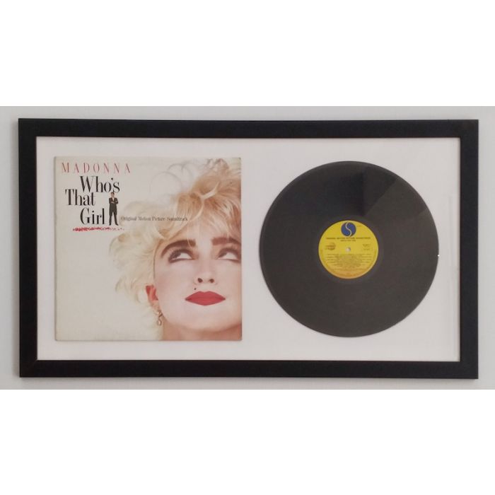 Who's That Girl, vinile incorniciato di Madonna, 43x139 cm