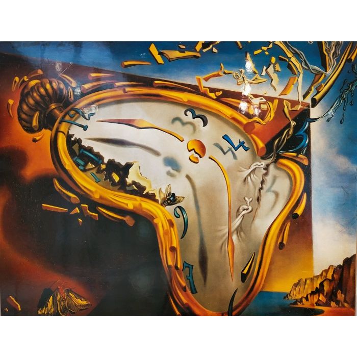 Salvador Dal Orologio Molle Stampa su tavola 30 5x64 5 cm