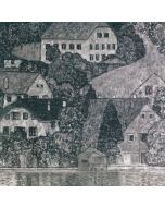 Gustav Klimt, Casa sull’Attersee, collotipia su carta, 30x32 cm, 1931, tratta dal libro "Gustav Klimt. Eine Nachsele" di G.Klimt e M.Eisler