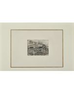 Giovanni Fattori, Riposo dei marinai, etching on zinc, 14x19 cm, limited edition of the Centenary, 1925 