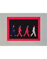  Marco Lodola, Beatles, serigrafia materica, 35x50 cm 