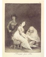Francisco Goya, Ruega por ella, acquaforte, 29x21 cm 