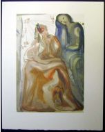 Salvador Dalì, Il risveglio, xilografia, 26x33 cm, tratta da La Divina Commedia, 1951-60