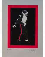Marco Lodola, Michael Jackson, serigrafia materica, 50x35 cm 