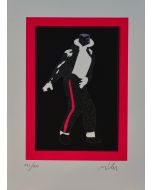 Marco Lodola, Michael Jackson, screen printing, 50x35 cm 