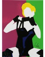 Marco Lodola, The Popstar Madonna, screen printing (20 colours), 23x17 cm 