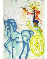 Salvador Dalì, Il cavallo di trionfo, litografia, 36x56 cm tratta da Les Chevaux de Dalì, 1979-72