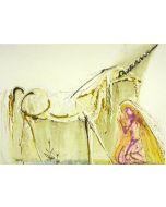 Salvador Dalì, Unicorno, litografia, 56x36 cm tratta da Les Chevaux de Dalì, 1970-72