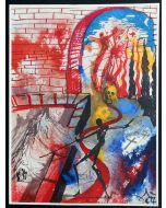 Salvador Dalì, Act V, Scene III, screen printing, 31x42 cm, from Romeo and Juliet, 1975