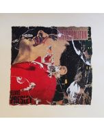 Mimmo Rotella, Today at Metropolitan, serilitography and collage, 64,5x64,5 cm, 1980