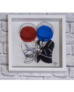 Loris Dogana, Mon Amour, in vitro print, 27x27x6 cm (with frame)