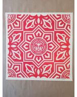 Obey (Shepard Fairey), Venice Pattern Set (Red&White), serigrafia, 45,7x45,7 cm, 2009