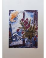 Marc Chagall, Bouquet of Flowers, color lithograph, ed. S.P.A.D.E.M. Paris, 50x70 cm