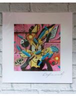 David Sommariva, Trust me I'm genius stampa su carta, 30x30 cm