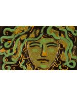 Carlo Massimo Franchi, Medusa (verde), tecnica mista, 14x24 cm