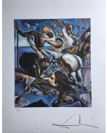 Salvador Dalì ,Family of marsupial Centaurs, lithography, 50x65 cm, 1988