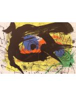 Joan Mirò, Abstraction, litograph, 37x55 cm