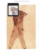 Maurizio Galimberti, Boy with...Schiele ready made, originale unico, 27x37 cm