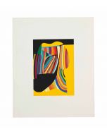 Alberto Burri, Senza titolo, serigrafia a colori su carta Fabriano Rosaspina, 43,3x35,3 cm, 1976