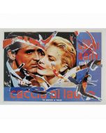 Mimmo Rotella, Caccia al ladro, seridécollage, 100x70 cm
