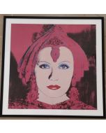 Andy Warhol, Mata Hari (Greta Garbo), poster firmato, 59x59 cm, 1981